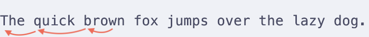 example of b operator